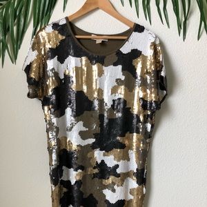 Michael Kors sequin Army dress
